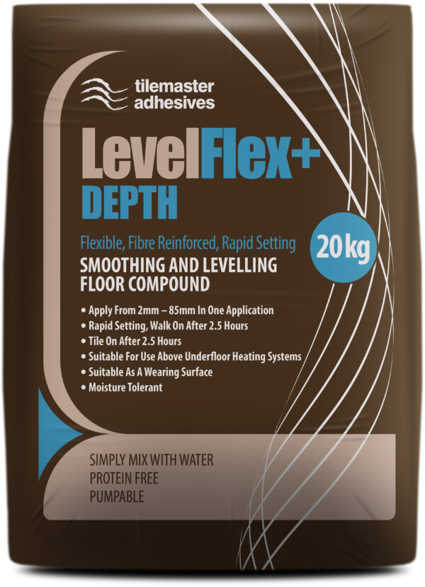 Tilemaster LevelFlex + Depth Fibre Reinforced Levelling Compound 20kg