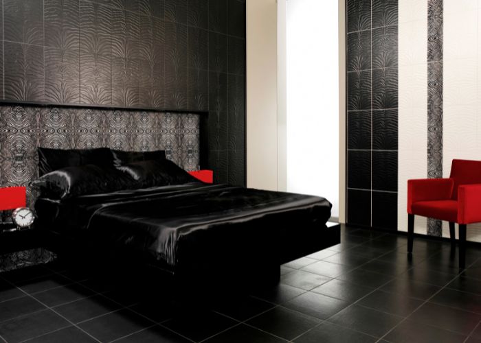 dark bedroom tiles