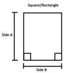 glass side diagram Square Rectangle